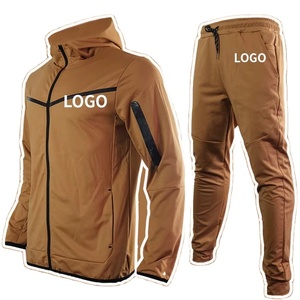 Survêtements de loisirs OEM en coton de haute qualité avec fermeture éclair, ensemble de sport zippé, vêtements de sport d'hiver entièrement personnalisables pour hommes - Product Image 3