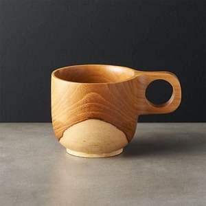 Taza de té cuadrada de madera de estilo japonés perfecto, madera Natural para bebidas de café y vino frío y caliente - Product Image 4