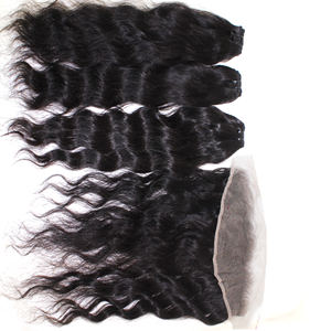 Qualité supérieure 13x4 13x6 Transparent Frontal Perruque de cheveux brésiliens bruts Loose Natural Wave Style Bundles de cheveux humains Frontal - Product Image 2