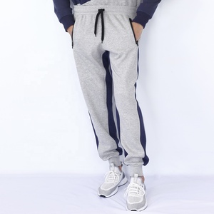 Pantalones de chándal deportivos de felpa francesa personalizables Jogger de entrenamiento de primavera con bolsillos laterales Pantalones de hombre lavados de algodón suave - Product Image 4