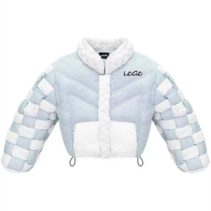 แจ็กเก็ตปลาปักเป้าสำหรับผู้ชายคอตั้งสไตล์สตรีทให้ความอบอุ่นน้ำหนักเบาออกแบบได้ตามต้องการสำหรับฤดูหนาว - Product Image 4