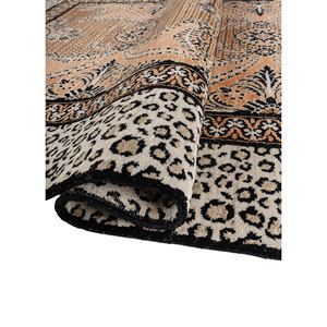 Alfombra de Lana Anudada a Mano Estilo Gilded Age, Patrón de Medallón Rojo y Naranja, Rectangular 9x12, Afgana, para Decoración de Sala de Estar, ENM-9005 - Product Image 2