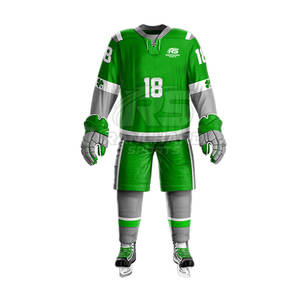 Uniforme de hockey sur glace à manches longues léger, sur mesure, vente en gros, uniforme de hockey sur glace pour hommes - Product Image 1