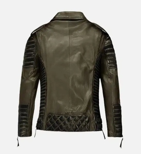 Chaqueta de cuero recién llegada de diseño de moda para hombre, chaquetas de cuero Pu, chaqueta de cuero de vaca de calidad superior - Product Image 6