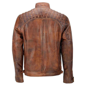 Nouvelle Veste d'Hiver en Cuir Véritable Ciré pour Homme, Confortable, Imperméable et Réversible, Modèle Décontracté, Meilleure Vente - Product Image 2