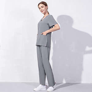 Uniforme médical unisexe de haute qualité, nouveau style, antibactérien, 100% coton tricoté, personnalisable pour les professionnels de santé - Product Image 4