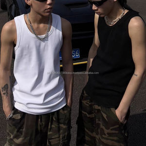 เสื้อกล้ามไร้รอยต่อสำหรับผู้ชายเสื้อแขนกุดลำลองยืดไร้รอยต่อเสื้อกล้ามแนวสปอร์ต - Product Image 5