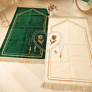 Handmade Luxury Silk Prayer Mat <b>Traditional</b> Islamic Art Design Beautiful Prayer <b>Rug</b> Mosque Home Decor - Product Image 1