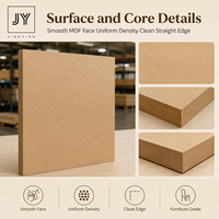 Panneau de fibres brutes non fini pour la peinture, le placage, la stratification et les commandes de meubles OEM - Panneau MDF