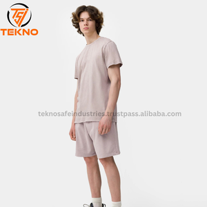 High Quality <b>Men's</b> French Terry <b>Shorts</b> Heavy Cotton Streetwear Distressed Screen Printing <b>Shorts</b> for <b>Men</b> - Product Image 2