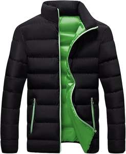 Veste matelassée matelassée imperméable d'hiver à col montant pour hommes Veste matelassée d'extérieur pour hommes Blouson aviateur pour hommes - Product Image 5