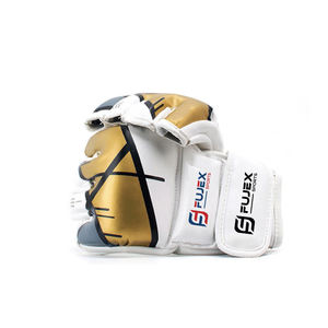 Guantes de boxeo y MMA profesionales hechos a medida de alta calidad, empuñaduras deportivas para exteriores con cuero PU y logotipo personalizado - Product Image 5
