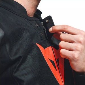 Per Dainese LS Sport D-Air Smart giacca nera rosso fluorescente per abbigliamento da moto e Auto da corsa - Product Image 4