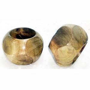 Ensemble de 12 anneaux porte-serviettes en bois pour la décoration de table, mariage, fête, maison, hôtel et restaurant, motif rond - Product Image 5