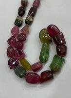 Qualité Superfine Offre Spéciale Type de pierres précieuses naturelles Multi Tourmaline Finition lisse Perles unies dégringolées Tailles lointaines Tourmaline Gemston