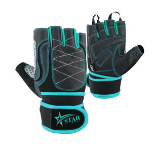 Guantes de gimnasio unisex de alta calidad de neopreno con medio dedo para entrenamiento, ejercicio físico, levantamiento de pesas, logotipo personalizado, alta visibilidad - Product Image 6