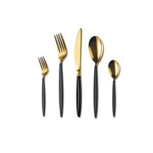 Wholesale American Designed Antique Copper Plated Metal Flatware Set For Home And Wedding Decorative