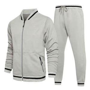 2025 personnalisé hommes sport sweat survêtement nouveau à la mode respirant élastique deux pièces à capuche XL 100% coton hiver exercice - Product Image 1