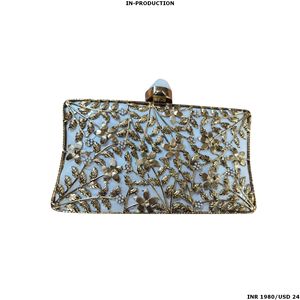 Handmade Luxury Brass MOP Clutch Bag Mother Pearl Designer Purse Tassel Envelop <b>Box</b> Patterns for Weddings Parties Formal Events - Product Image 4