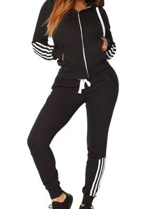 Survêtement d'hiver à imprimé géométrique Vêtements de créateurs multicolores avec panneaux en maille tendance - Product Image 3