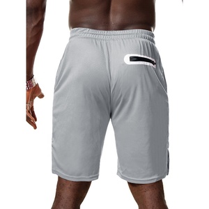 Pantalones Cortos Casuales de Moda para Hombre 2024/2025, Talla XS, Transpirables, Cintura Media, Malla, con Bolsillos, para Fitness, Correr al Aire Libre, Gimnasio, Color Sólido - Product Image 3