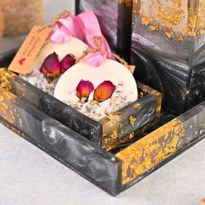 Luxury 4-Piece White Resin Bathroom <b>Accessory</b> Set Includes Toothbrush Holder <b>Shower</b> Room Essentials - Product Image 2