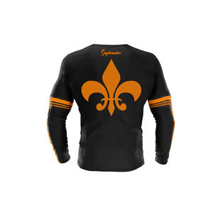 Taille en caoutchouc antidérapant à manches longues scustom bjj Maillot de bain pour enfants Ensemble de protections contre les éruptions cutanées à personnaliser - Product Image 4