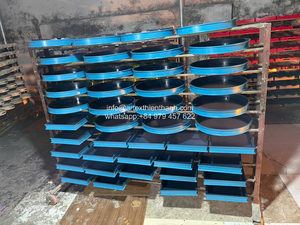 Taburete de Laca Verde con Forma de Domo, Mesa Auxiliar Moderna, Taburete Interior Contemporáneo para Sala de Estar, Dormitorio, Muebles Decorativos - Product Image 6