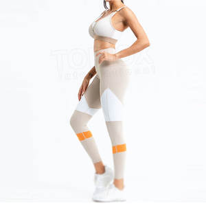 Femmes Yoga Set Workout Fitness Gym Wear Yoga Set Gym Clothing Yoga Set For Women Online Sale - Product Image 5