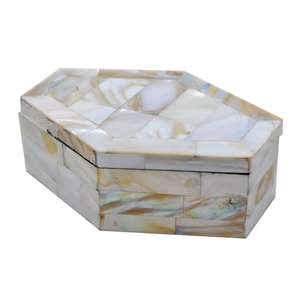 Caja decorativa con incrustaciones de nácar de calidad superior, diseño liso para joyería, regalos de Chocolate - Product Image 1