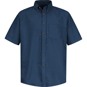 Chemises habillées en popeline à manches longues pour hommes, coupe classique, décontractées, boutonnées, logo personnalisé, 100% coton - Product Image 1