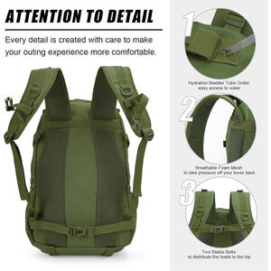 Mochila táctica funcional para exteriores con logotipo personalizado, bordado, senderismo, Camping, bolsa de viaje, suministro del fabricante OEM - Product Image 4