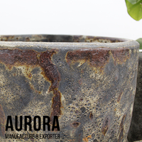 Grandes jardinières en céramique écologiques pour l'extérieur, pots de jardin émaillés avec trous de drainage, légers pour la maison et le jardin, logo personnalisé en gros