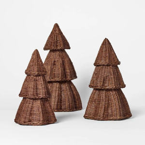 Adorno Navideño de Ratán Tejido a Mano, Color Marrón, Decoración Navideña Ecológica Hecha a Mano para Mesa de Hogar, Procedente de Vietnam - Product Image 1