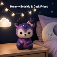 Jouet anti-stress Kawaii en forme de cerf étoilé, à remontée lente, doux et compressible, pour la décoration de bureau et les cadeaux de fête