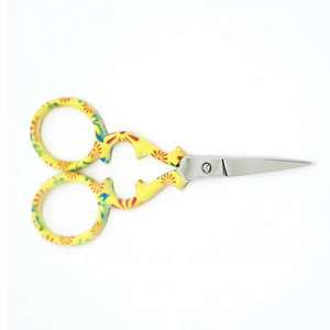 Needle Pointed Paper Coated Handle Fancy Embroidery <b>Scissors</b> Professional Home <b>Scissor</b> - Product Image 5