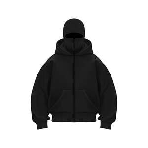 Sweat-shirts à capuche à fermeture éclair intégrale en gros, impression puff, hommes, fermeture éclair, luxe, 500 g/m² - Product Image 4