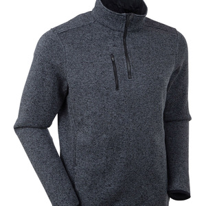 เสื้อฮู้ดดี้ผู้ชายแบบสวมหัว ดีไซน์ OEM ออกแบบเอง น้ำหนักเบา สำหรับวิ่งออกกำลังกาย ทรงเข้ารูป แห้งเร็ว ซิปครึ่งตัว 1/4 ซิป แจ็คเก็ตสำหรับกิจกรรมกลางแจ้ง - Product Image 1