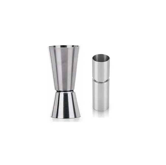 Ultimative Designs Bar Tools Edelstahl Messbecher Metall Lebensmittel Kontaktbare Jigger Kupfer 30/60 ml Cocktail Bar Shot