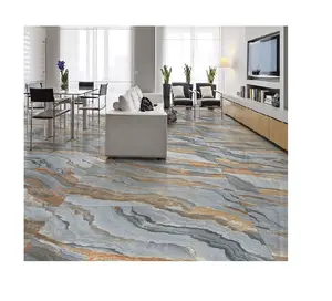 3D Free Designs Service Marble Flooring Grey Polished Glazed Lobby Decoration 80x160 Construction Tiles For House