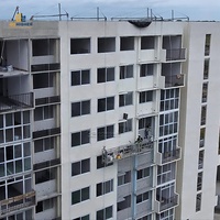 Plateforme suspendue temporaire ZLP630/ZLP800 en alliage d'aluminium, berceau de façade, échafaudages suspendus pour la peinture de bâtiments