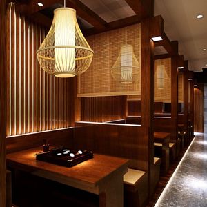 Lustre moderne décoratif de grande taille pour hôtel, lampe suspendue en bambou de haute qualité en provenance du Vietnam - Product Image 3