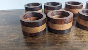 High Quality Resin and <b>Wood</b> <b>Napkin</b> <b>Rings</b> with Smooth Finished Stylish Handmade Tableware for Weddings flower,romantic - Product Image 6