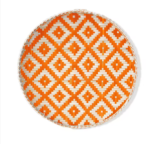 Bamboo Woven Round Tray Rustic Boho <b>Decor</b> <b>Wall</b> Hanging <b>Home</b> Decoration - Product Image 1