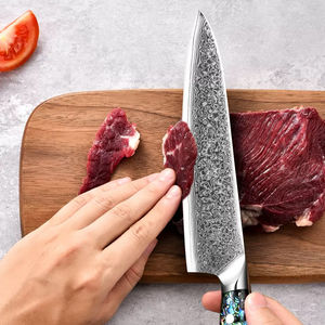 Couteau de chef en acier Damas, style japonais, avec manche ergonomique - Product Image 2