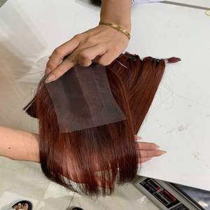 ผมต่อผมแท้สีธรรมชาติสีน้ำตาลอ่อนแบบตรงยาว8นิ้ว-40นิ้วจากเวียดนาม - Product Image 5