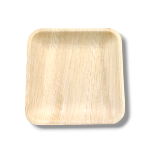 Assiette carrée peu profonde jetable de 5 "la plus vendue-vaisselle durable en feuille de palmier Areca pour restaurant et usage domestique - Product Image 1