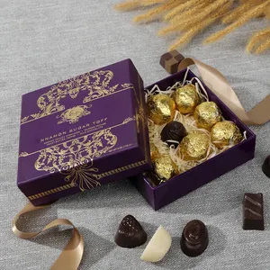 Custom Luxury Design High Quality Paper Gift Box With Dividers Food Candy Box Chocolate Packing Box