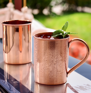 Taza de cobre 16oz Moscú 100% Taza de cobre chapada en sólido Premium Drinkware Taza de cobre elegante Venta caliente Venta - Product Image 4