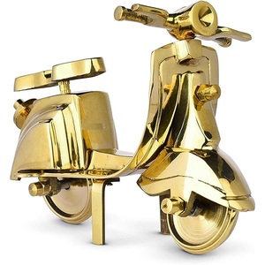 Juguete de modelo de coche de latón en miniatura, Color dorado, alta calidad, decorativo, modelo de coche fundido a presión, coches de metal para niños, juguete de metal pequeño - Product Image 2